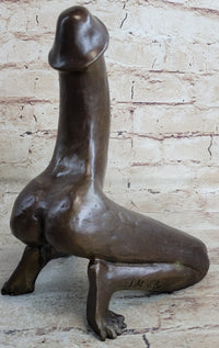 Phallic Creature Phallus Penis with Legs Bronze by J. Mavchi 9" x 6"