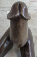 Phallic Creature Phallus Penis with Legs Bronze by J. Mavchi 9" x 6"