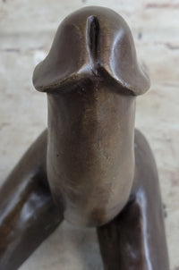 Phallic Creature Phallus Penis with Legs Bronze by J. Mavchi 9" x 6"