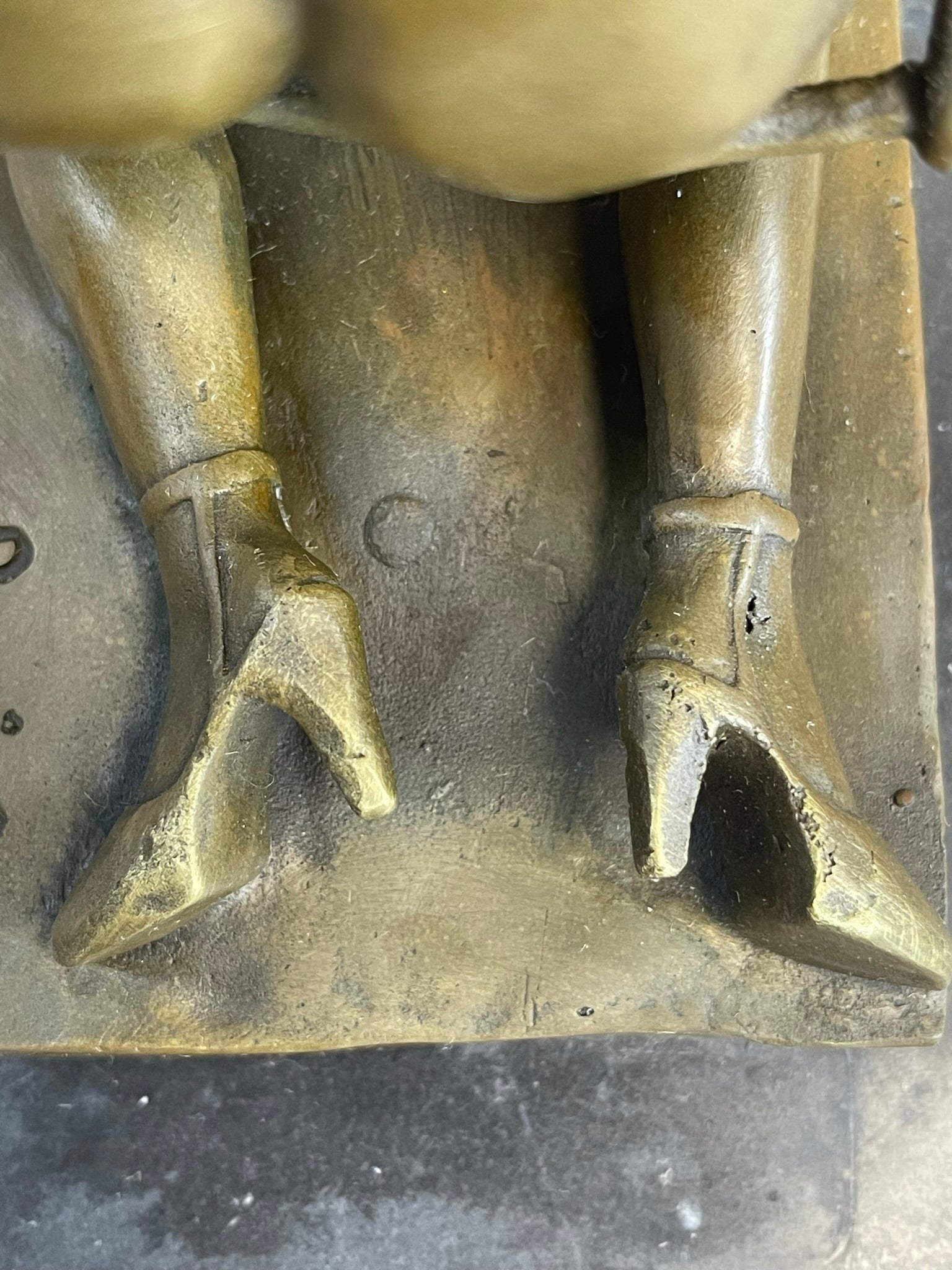 Erotic Nude Female Figure Girl with Whip Bondage Sex Bronze Sculpture Statue Art