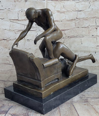 Piledriver Erotic Bronze Modern Art Statue Sculpture Signed Original Sexual 10.5" x 10"