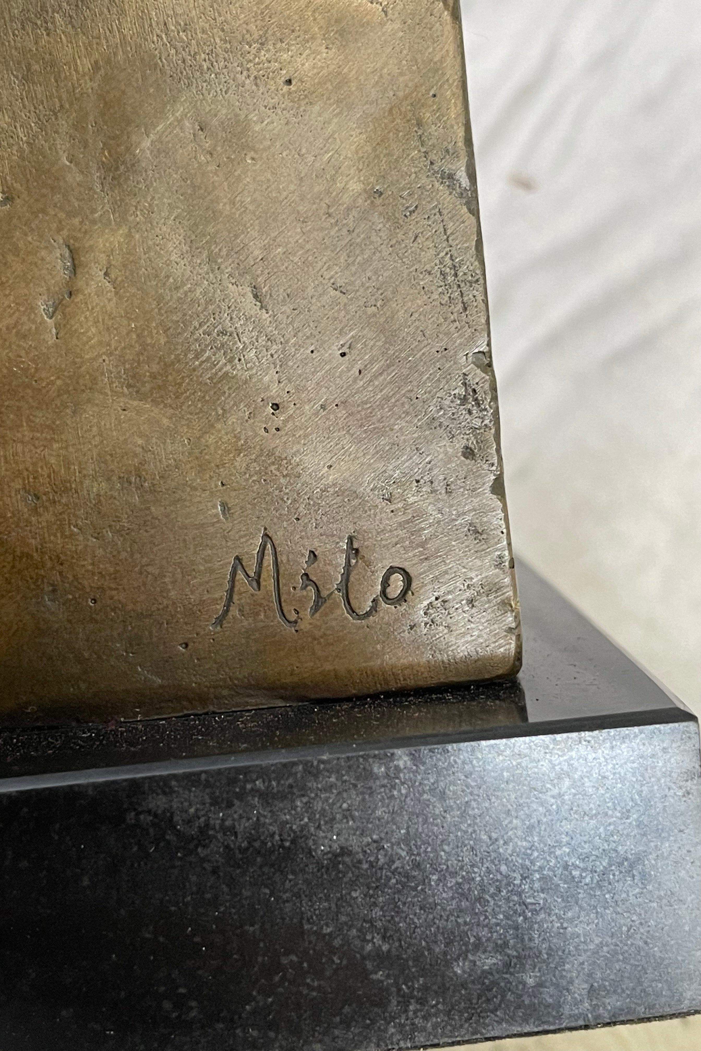 Nude Female Figure Girl Sitting One Leg Up Bronze Sculpture 11" x 5"