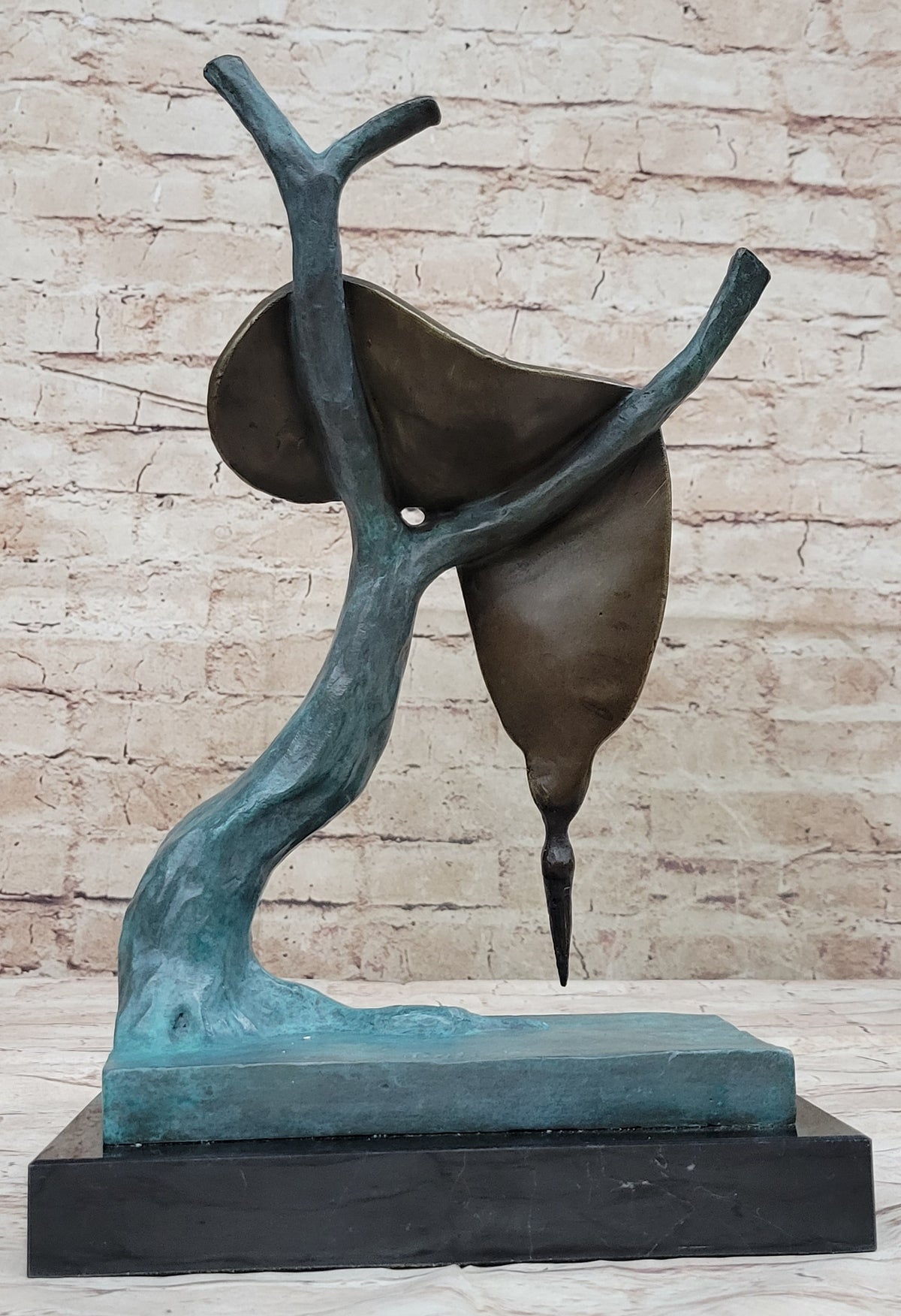Bronze Abstract Sculpture Salvador Dali Nobility of Time