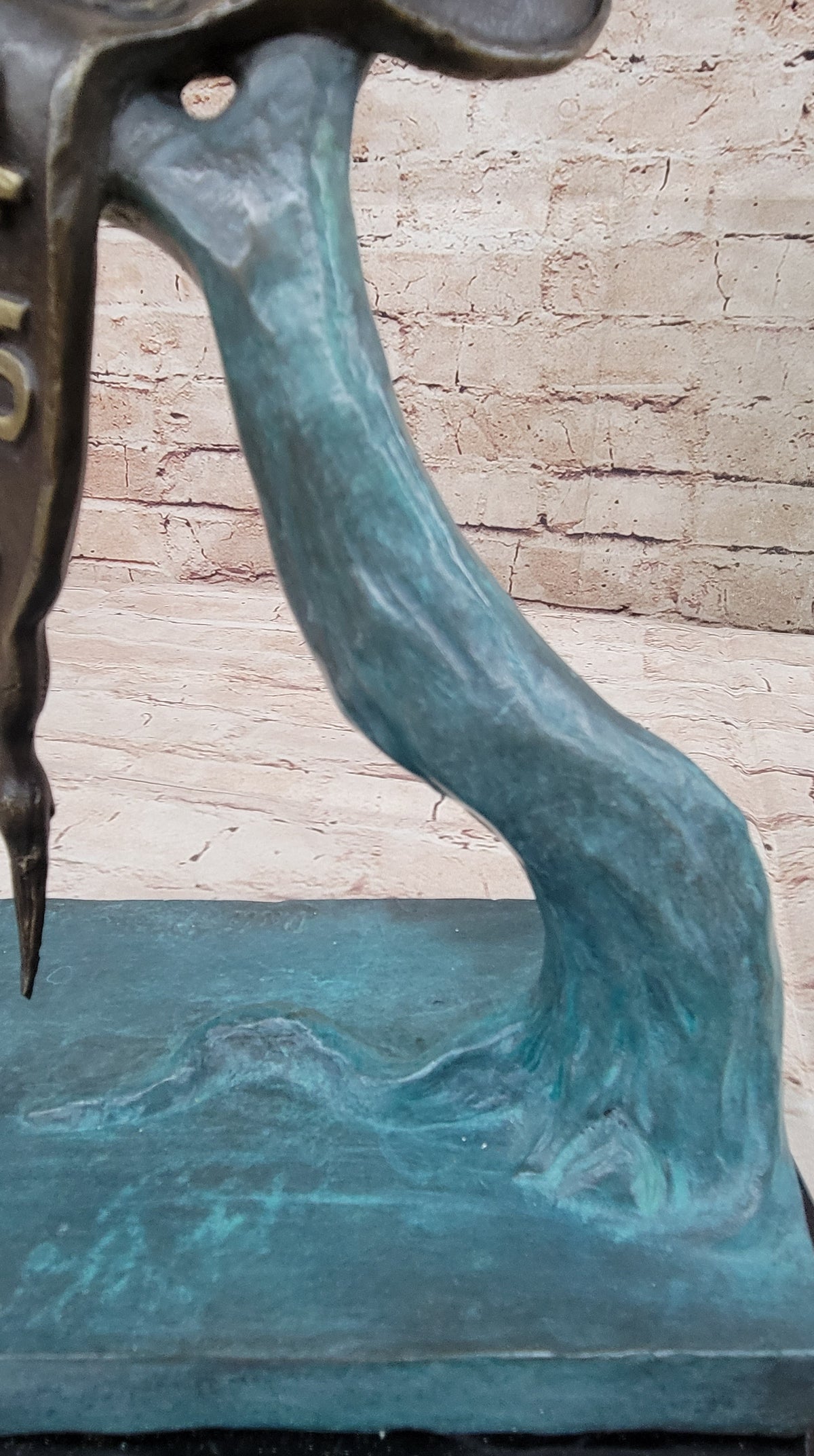 Bronze Abstract Sculpture Salvador Dali Nobility of Time