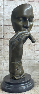 HAVANA MAN SMOKING CIGAR Bronze Statue Sculpture Modern Art 15" x 8"