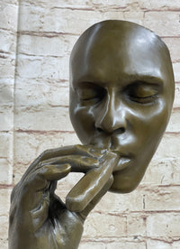 HAVANA MAN SMOKING CIGAR Bronze Statue Sculpture Modern Art 15" x 8"