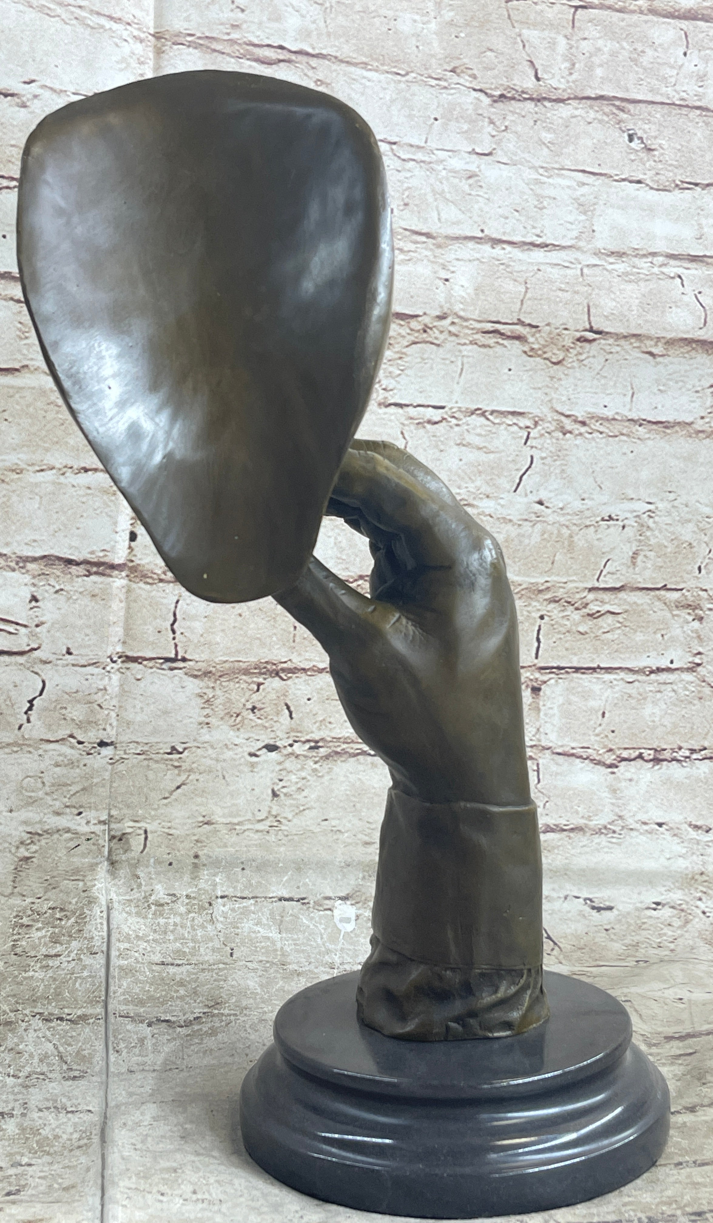 HAVANA MAN SMOKING CIGAR Bronze Statue Sculpture Modern Art 15" x 8"
