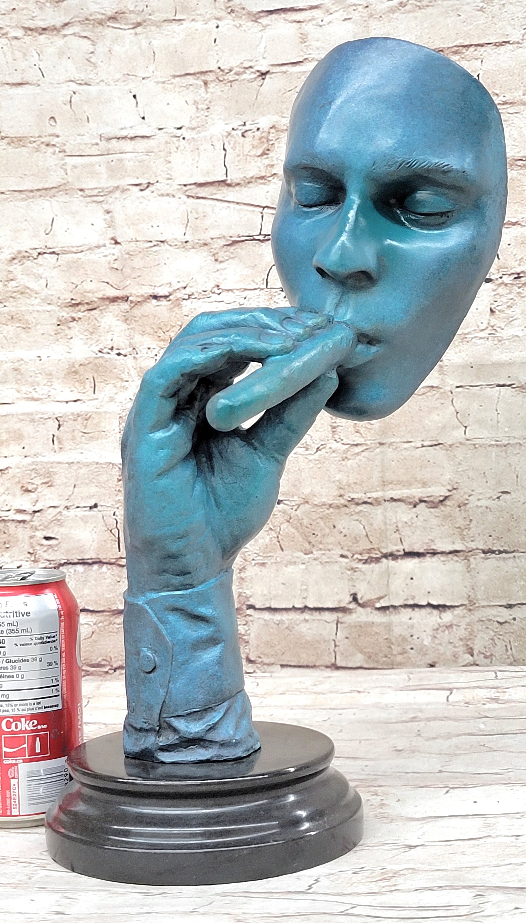 Salvador Dali Havana Man Smoking Cigar Bronze Sculpture