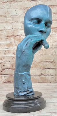 Salvador Dali Havana Man Smoking Cigar Bronze Sculpture