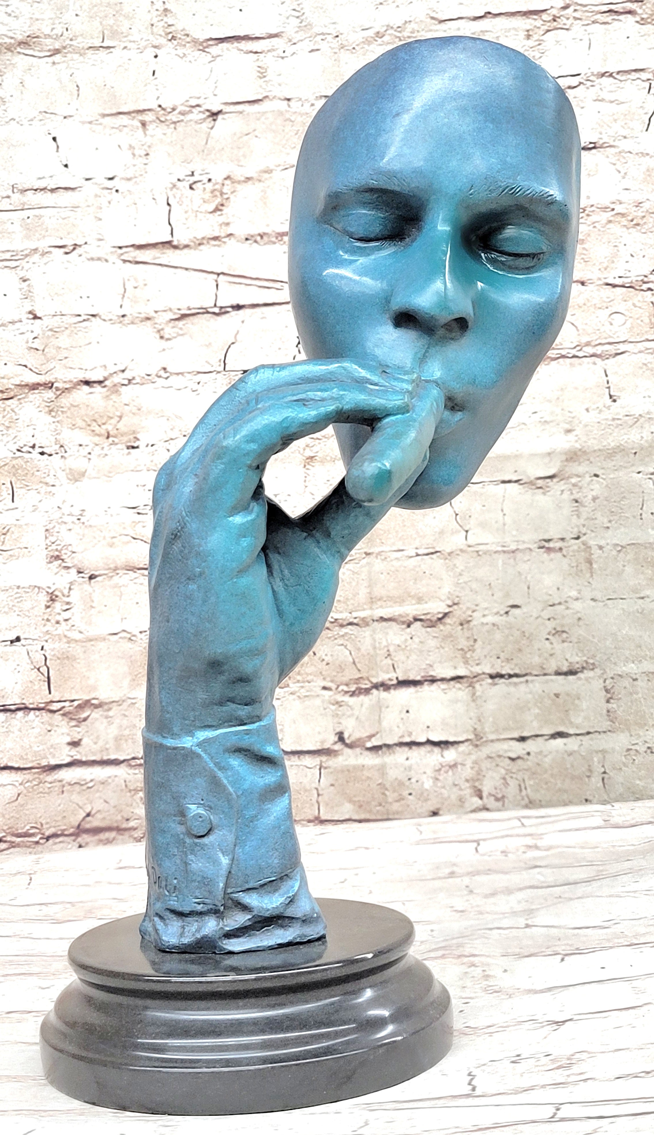 Salvador Dali Havana Man Smoking Cigar Bronze Sculpture