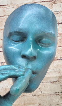 Salvador Dali Havana Man Smoking Cigar Bronze Sculpture