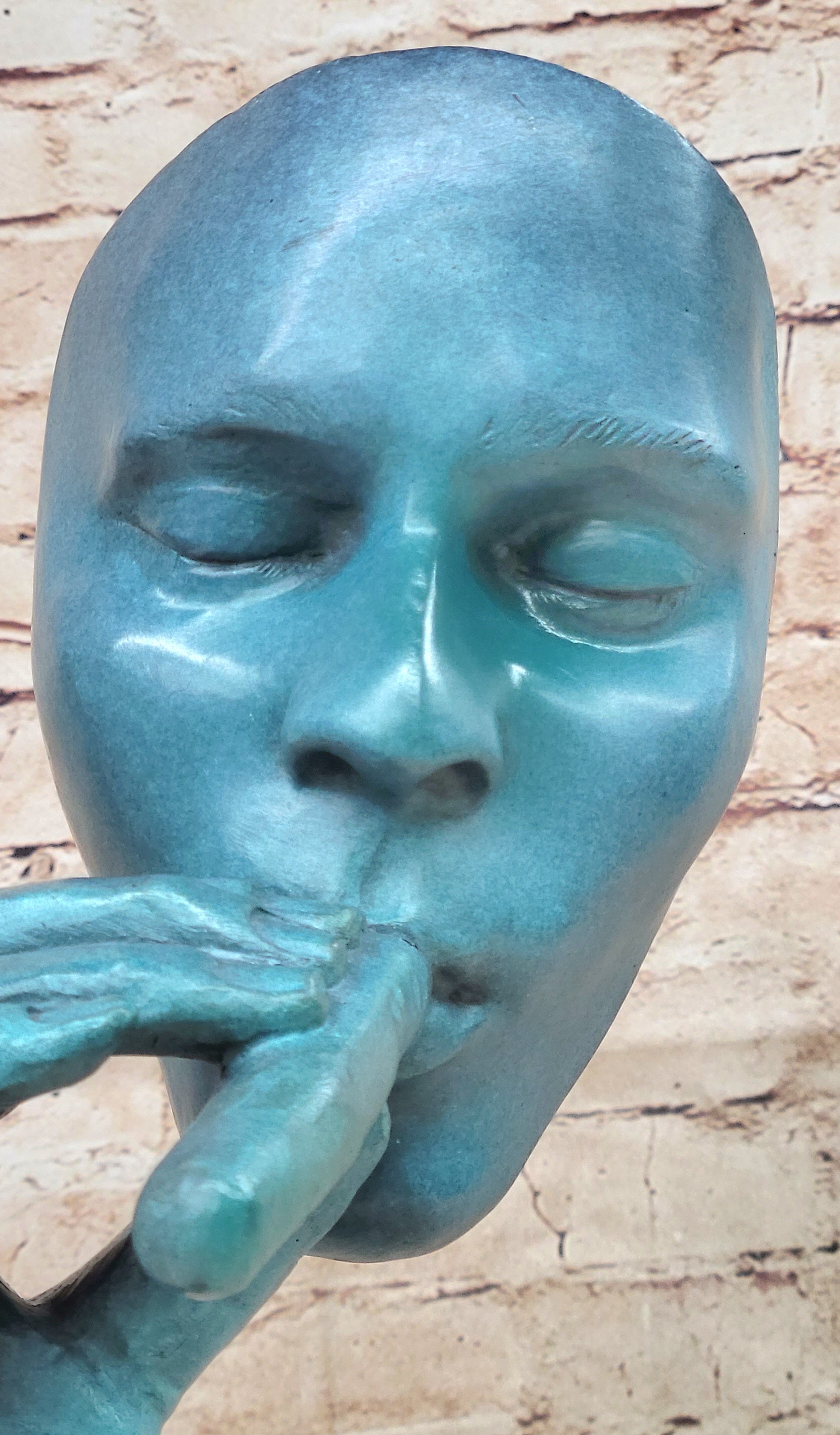 Salvador Dali Havana Man Smoking Cigar Bronze Sculpture