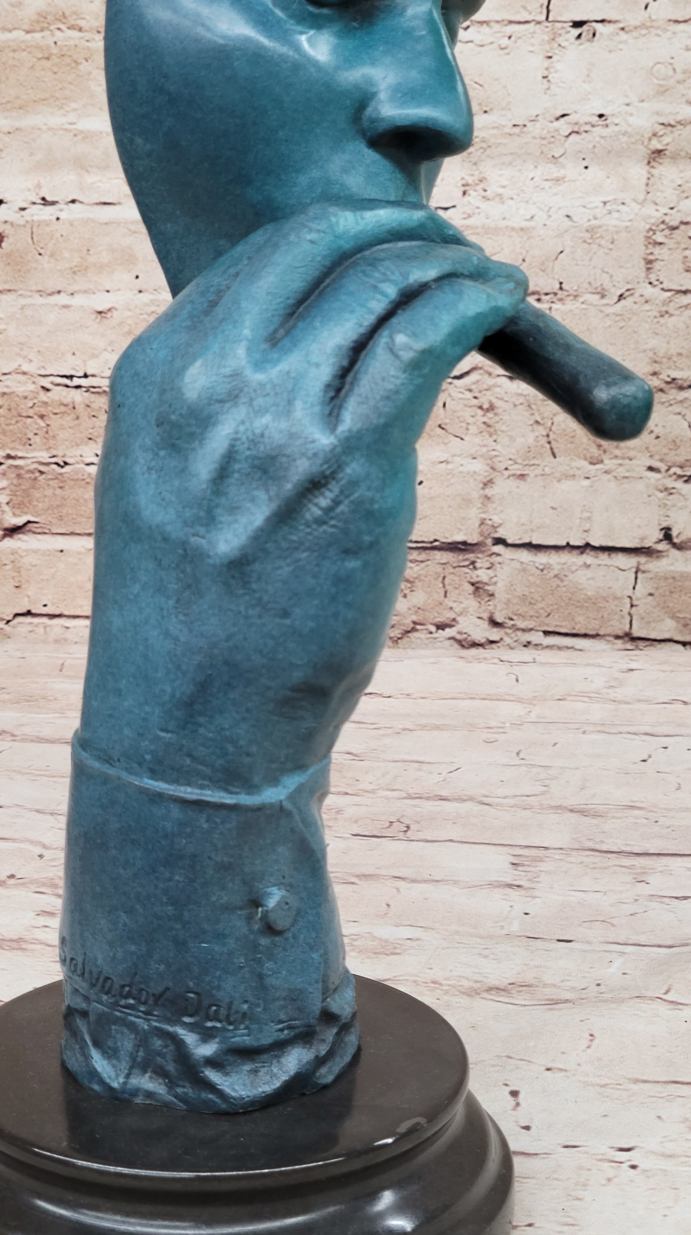 Salvador Dali Havana Man Smoking Cigar Bronze Sculpture