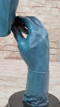 Salvador Dali Havana Man Smoking Cigar Bronze Sculpture