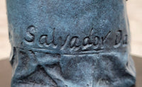 Salvador Dali Havana Man Smoking Cigar Bronze Sculpture