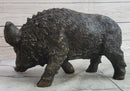 Wild Boar Feral Hog Bronze Sculpture