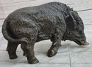 Wild Boar Feral Hog Bronze Sculpture
