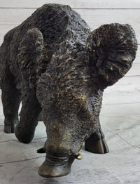 Wild Boar Feral Hog Bronze Sculpture