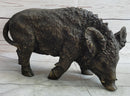 Wild Boar Feral Hog Bronze Sculpture