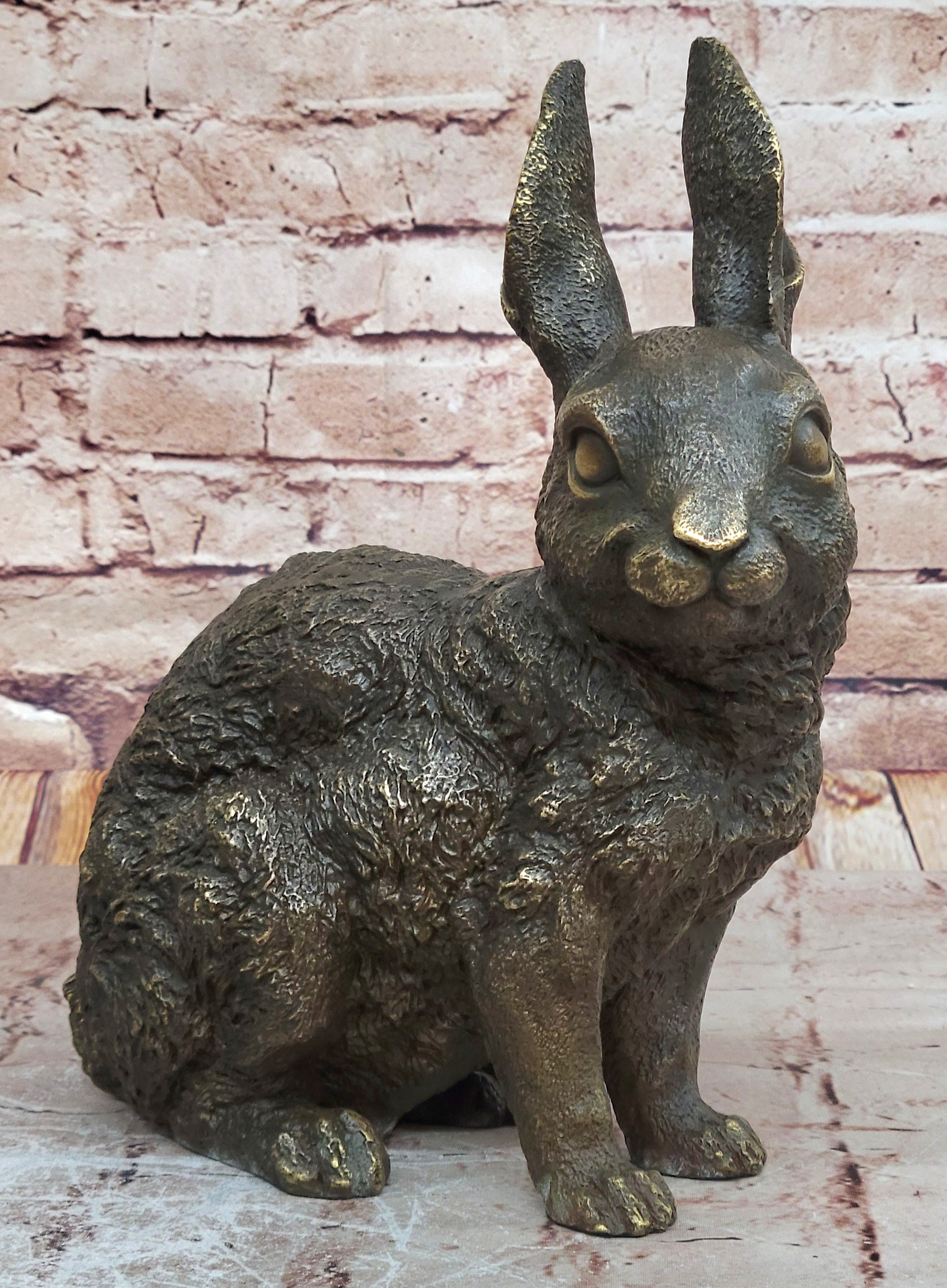 Hot Cast Bronze Bunny Rabbit by Milo 13" x 12"