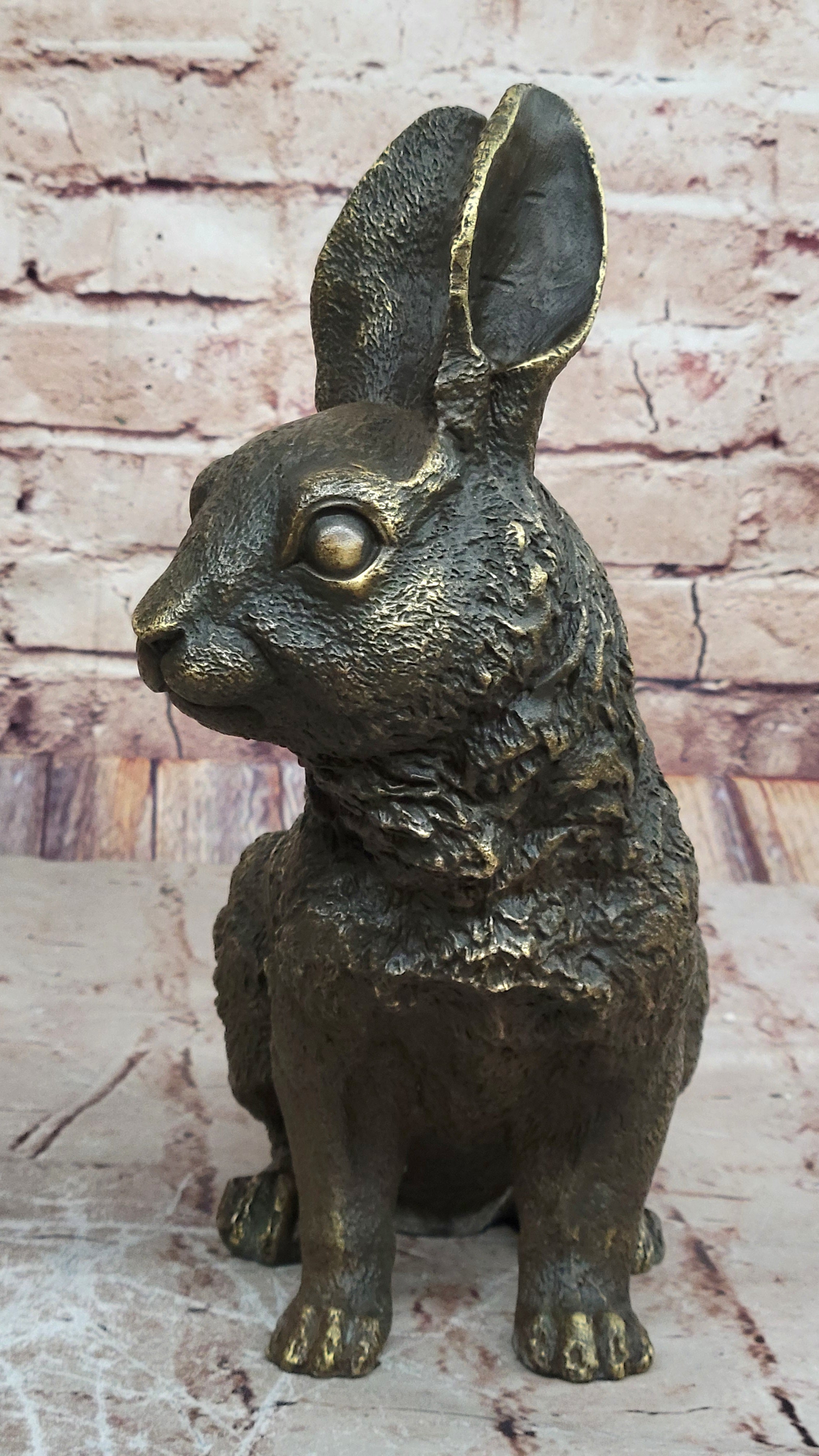 Hot Cast Bronze Bunny Rabbit by Milo 13" x 12"