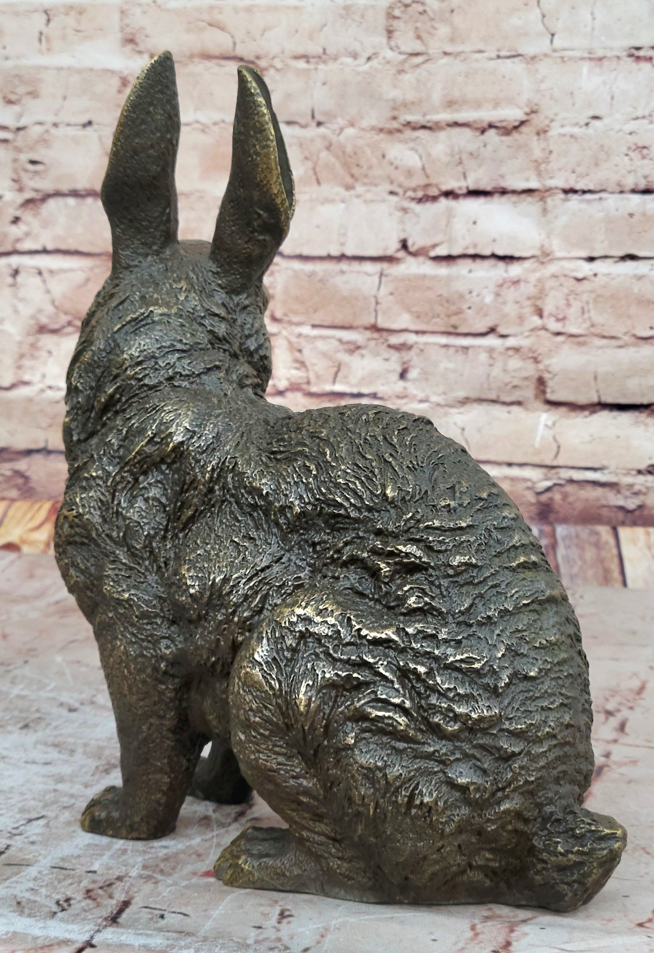 Hot Cast Bronze Bunny Rabbit by Milo 13" x 12"