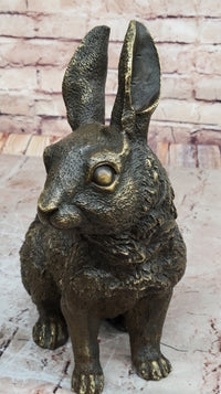 Hot Cast Bronze Bunny Rabbit by Milo 13" x 12"