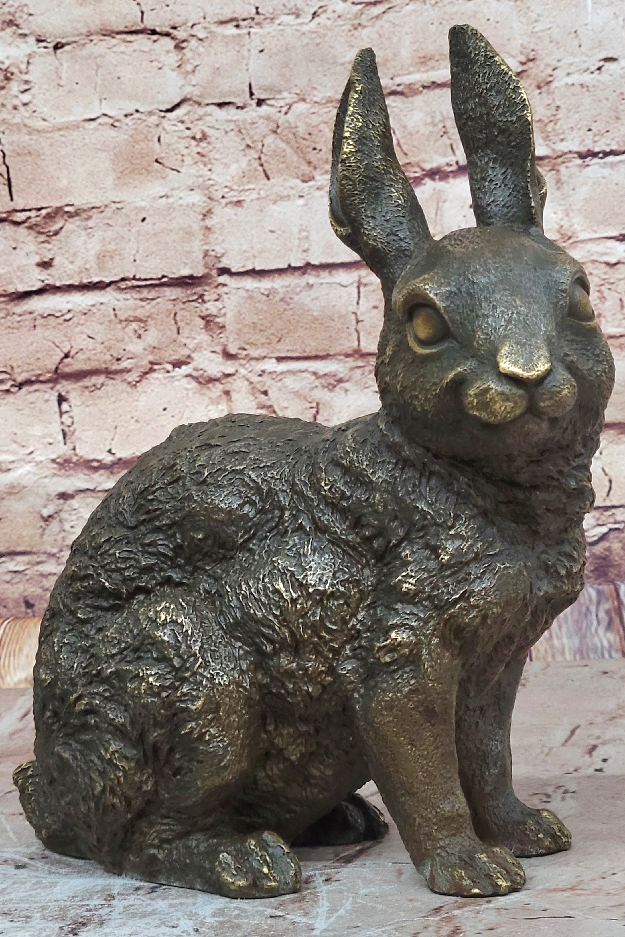 Hot Cast Bronze Bunny Rabbit by Milo 13" x 12"