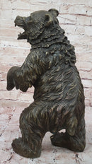 Standing Bear Bronze Metal Sculpture Collectible 17" x 9"