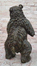 Standing Bear Bronze Metal Sculpture Collectible 17" x 9"