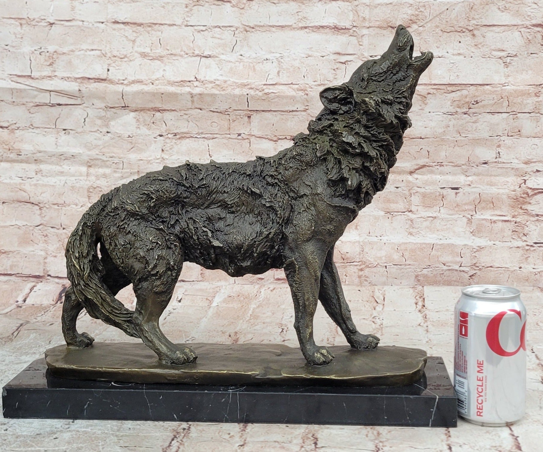 Hot Cast Werewolf Wolf Bronze Sculpture Art Deco Large