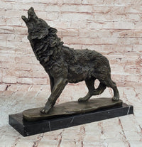 Hot Cast Werewolf Wolf Bronze Sculpture Art Deco Large