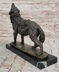Hot Cast Werewolf Wolf Bronze Sculpture Art Deco Large