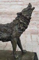 Hot Cast Werewolf Wolf Bronze Sculpture Art Deco Large