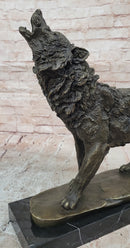 Hot Cast Werewolf Wolf Bronze Sculpture Art Deco Large