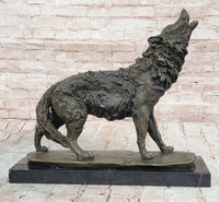Hot Cast Werewolf Wolf Bronze Sculpture Art Deco Large