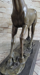 Galloping Stallion Horse Bronze Sculpture PJ Mene 15" x 24"