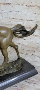 Galloping Stallion Horse Bronze Sculpture PJ Mene 15" x 24"