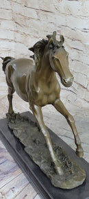 Galloping Stallion Horse Bronze Sculpture PJ Mene 15" x 24"