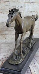 Galloping Stallion Horse Bronze Sculpture PJ Mene 15" x 24"