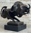 Milo Modern Art Bull Bronze Figure Abstract Mid Century
