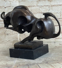 Milo Modern Art Bull Bronze Figure Abstract Mid Century