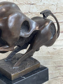 Milo Modern Art Bull Bronze Figure Abstract Mid Century