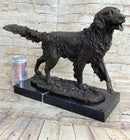 Golden Retriever Show Trial Bronze Marble Base Dog