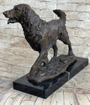 Golden Retriever Show Trial Bronze Marble Base Dog