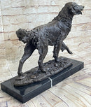 Golden Retriever Show Trial Bronze Marble Base Dog