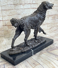 Golden Retriever Show Trial Bronze Marble Base Dog
