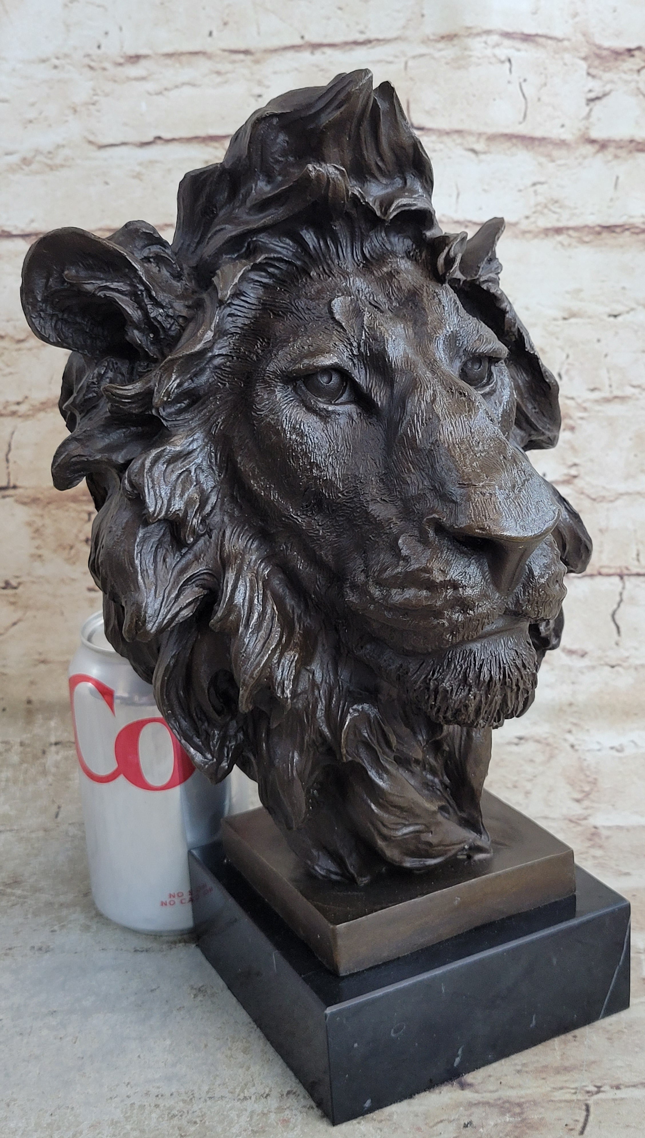 Male Lion 100% Bronze Sculpture by Milo Art Deco