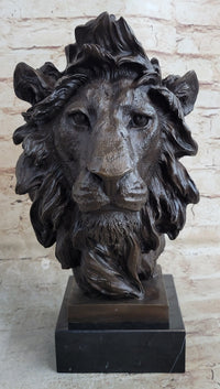 Male Lion 100% Bronze Sculpture by Milo Art Deco