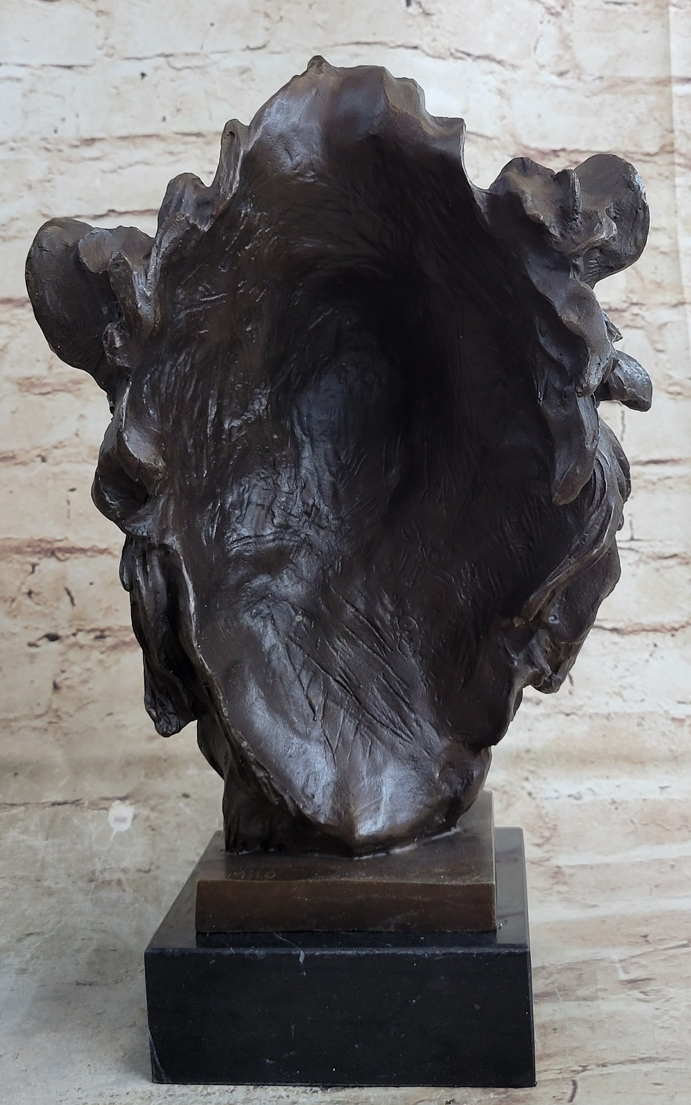 Male Lion 100% Bronze Sculpture by Milo Art Deco